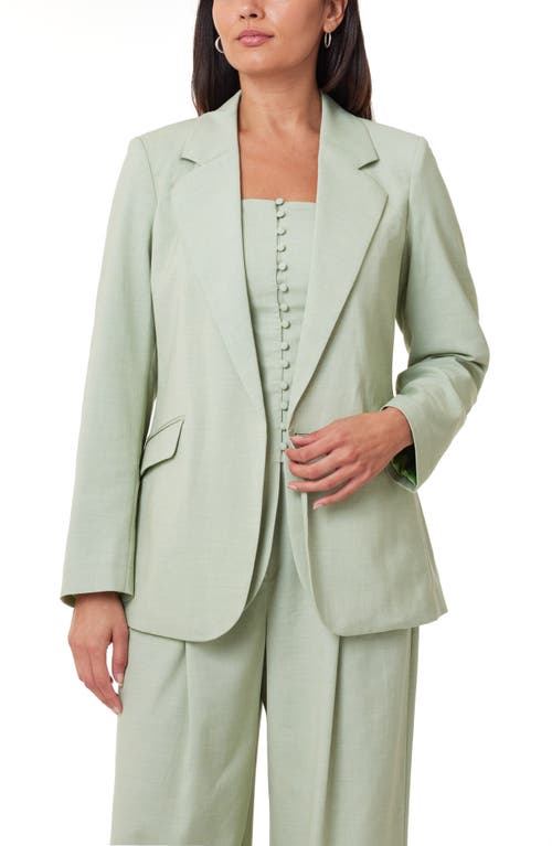 Scotch & Soda Drapey Belted Blazer In Pistachio