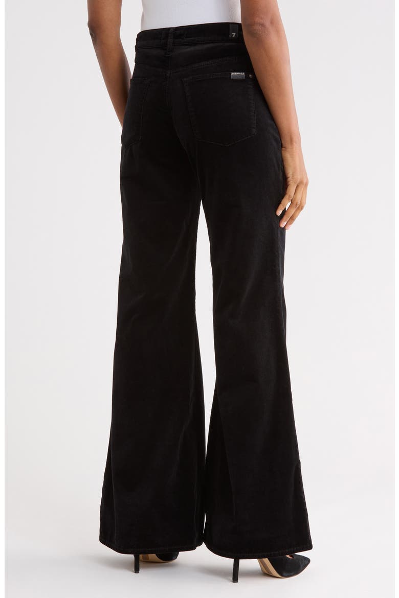Retro High Waist Flare Jeans, Alternate, color, VELVET BLACK