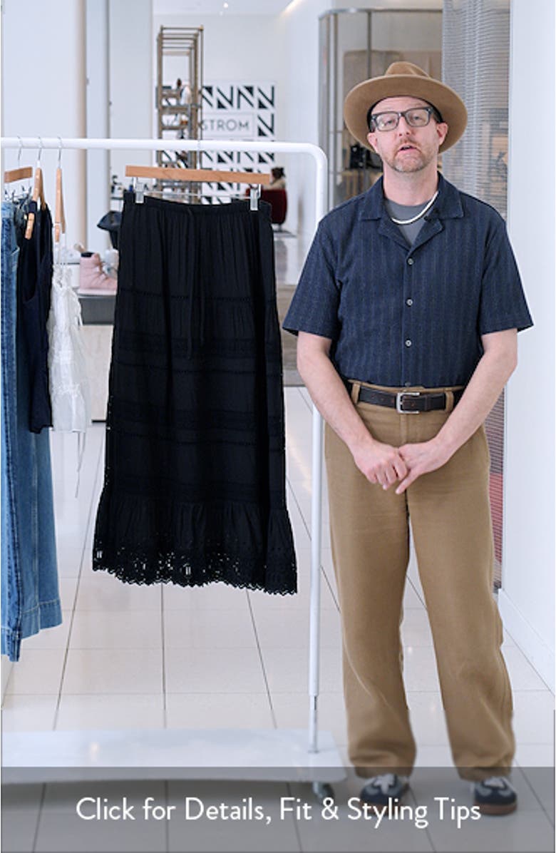 Lace Inset Maxi Skirt, sales video thumbnail