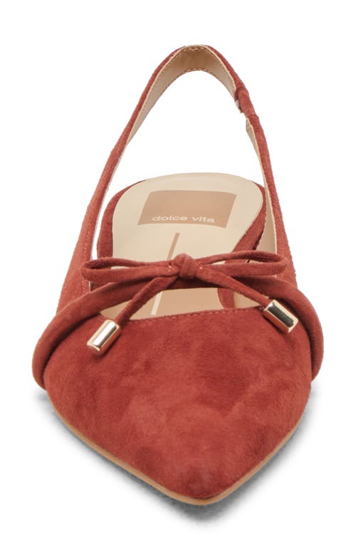 Dolce Vita Payge Pointed Toe Slingback Pump In Brown