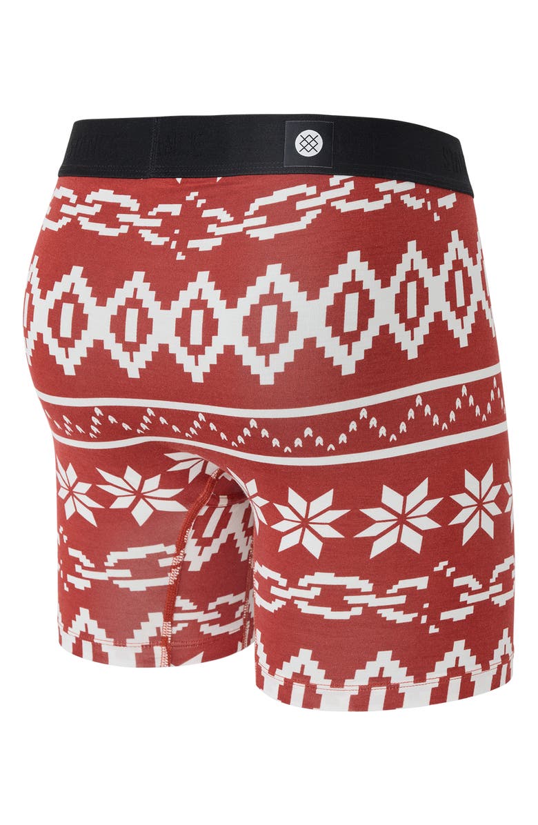 Stance Break the Season Boxer Brief, Alternate, color, Red