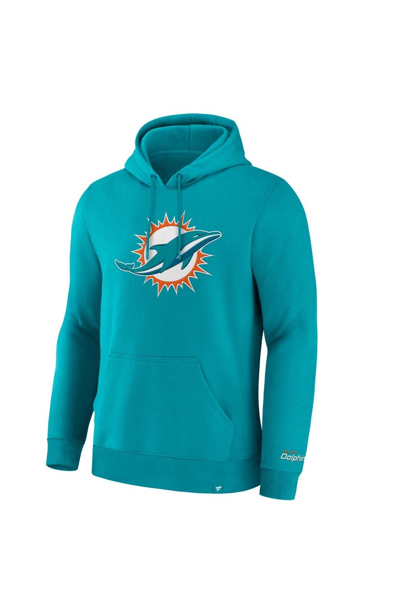 FANATICS Men's Fanatics  Aqua Miami Dolphins Legacy Fleece Pullover Hoodie, Alternate, color, Aqua