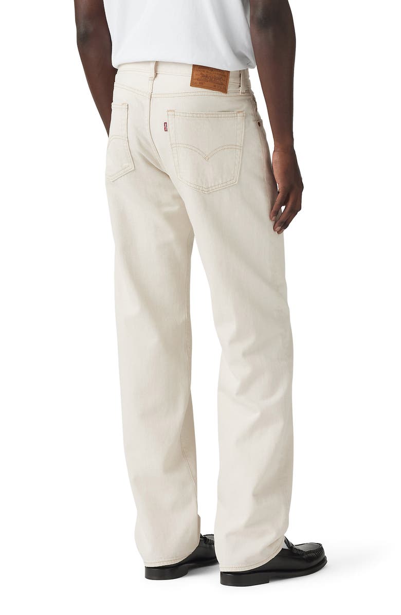 Levi's<sup>®</sup> 555<sup>™</sup> Relaxed Straight Leg Cotton & Linen Jeans, Alternate, color, Ecru Fusion