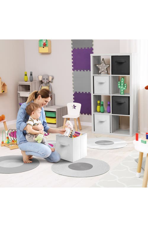 Sorbus 6-pack Collapsible Storage Cubes In Black And White