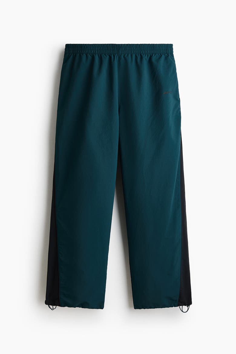 Loose-fit Nylon Track Pants, Alternate, color, Dark turquoise