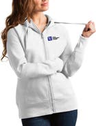 ANTIGUA Women's Antigua White Tulsa Community College Victory Full-Zip Hoodie