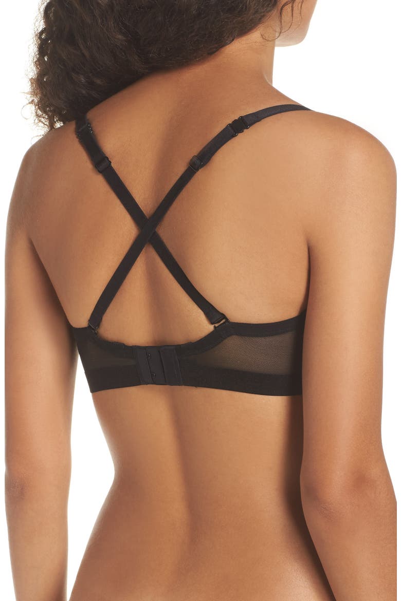 Infinite Underwire T-Shirt Bra, Alternate, color, BLACK