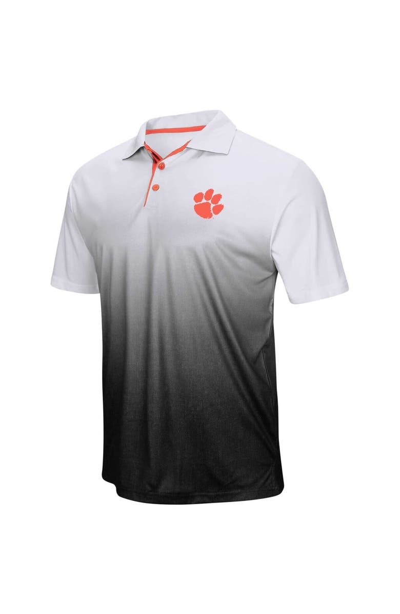 COLOSSEUM Men's Colosseum Gray Clemson Tigers Magic Team Logo Polo, Main, color, 