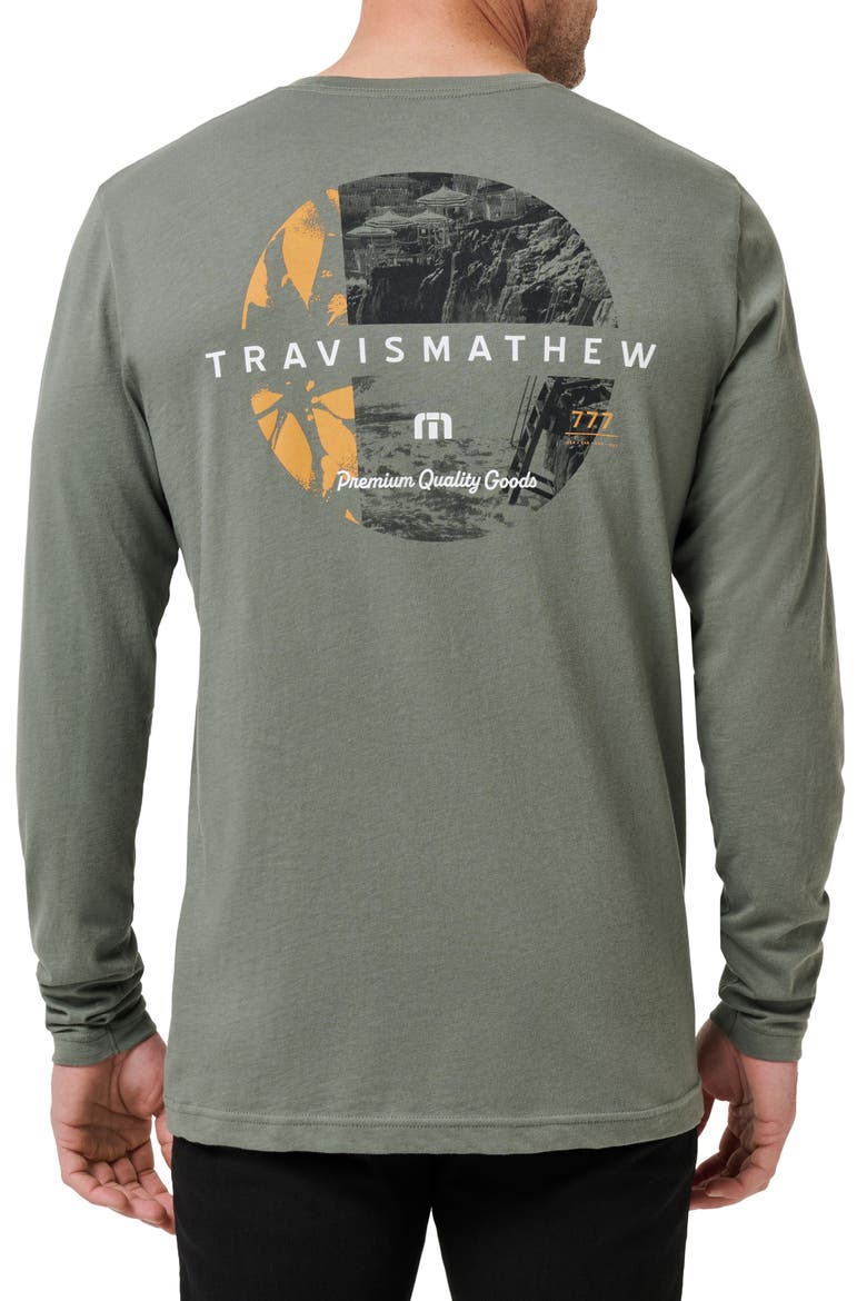 Big Bay Long Sleeve Cotton Graphic T-Shirt, Alternate, color, DARK OLIVE