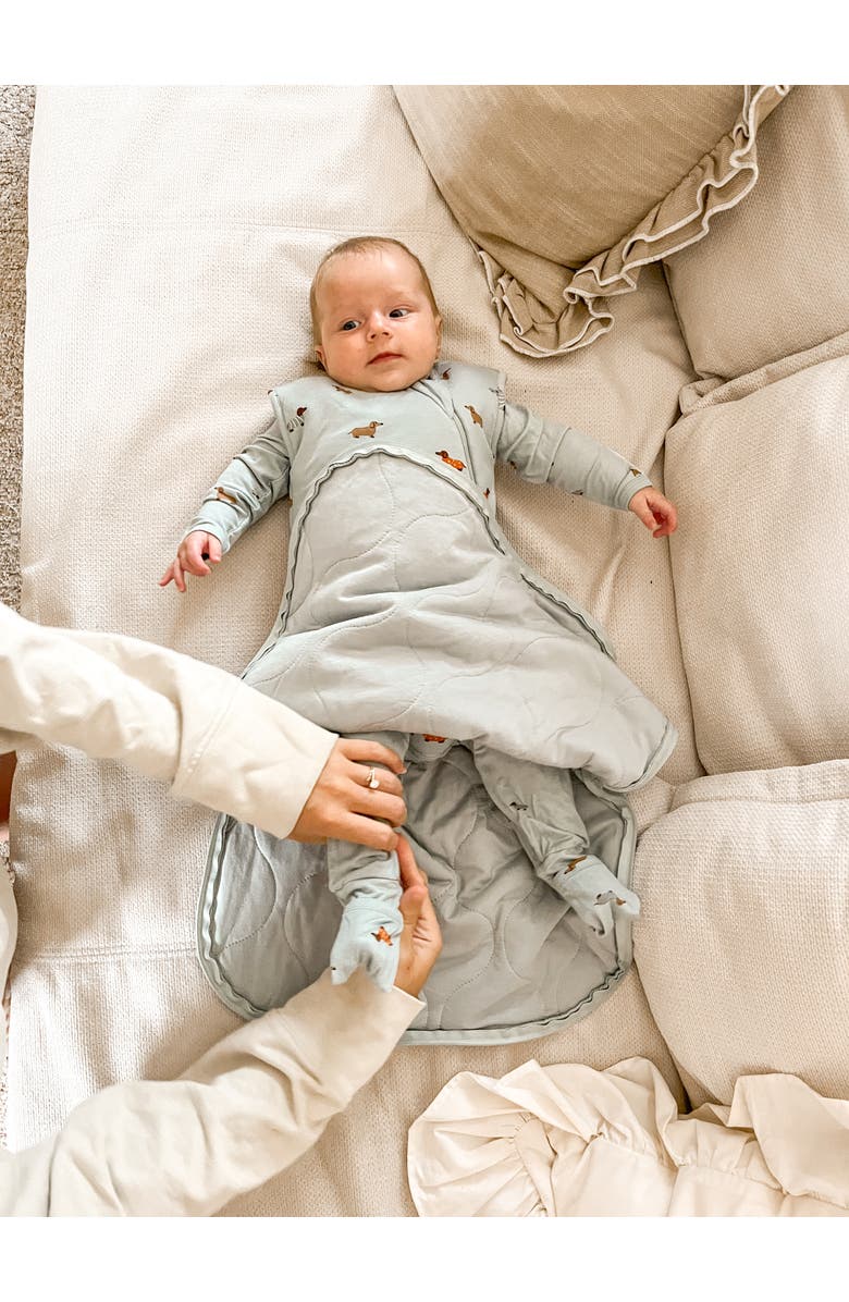 gunamuna Unisex Baby Transitional Swaddle Sleep Sack, Easy Diaper Changes, 2.5 TOG, Alternate, color, Woof