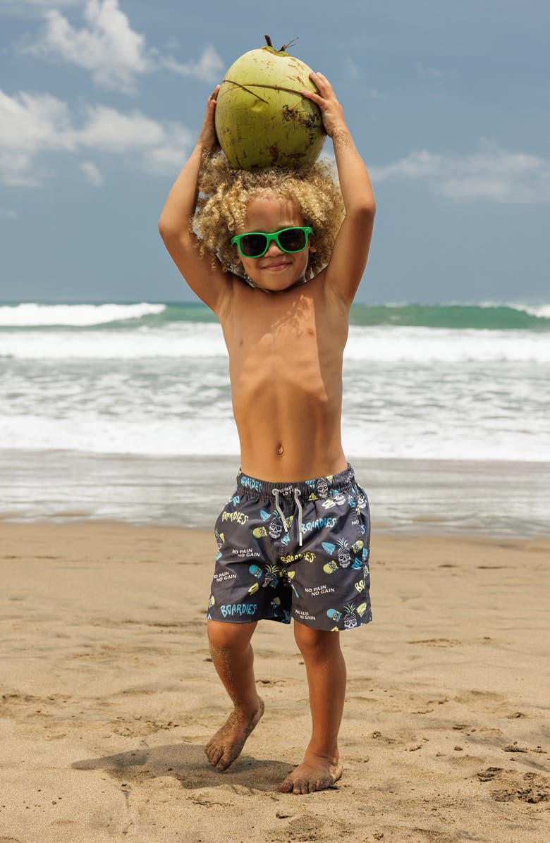 Boardies Kids
 No Pain No Gain Swim Trunks, Alternate, color, 