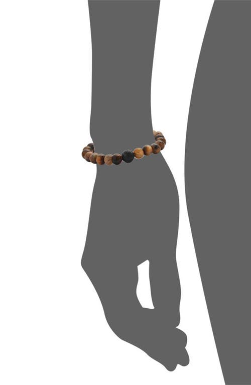 Geoffrey Beene Semiprecious Stone Beaded Stretch Bracelet