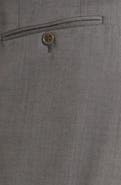 Canali Wool Flat Front Trousers