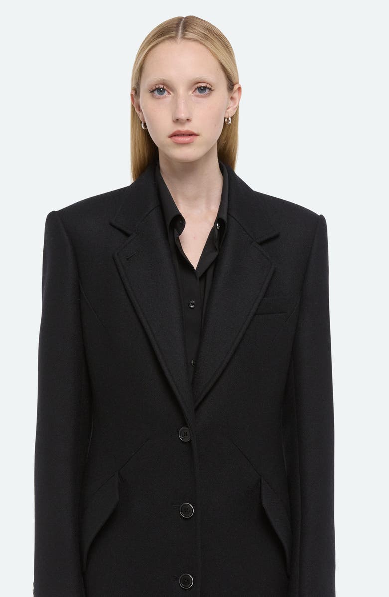 Helmut Lang Apex Sculpted Coat, Alternate, color, Black