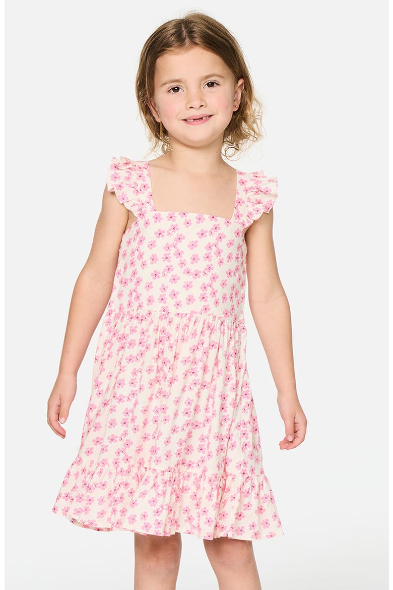 Kids' Party Wave Dress, Main, color, PEACH