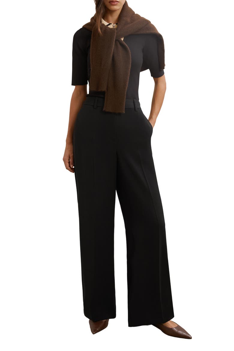 Margeaux Straight Leg Pants, Alternate, color, BLACK