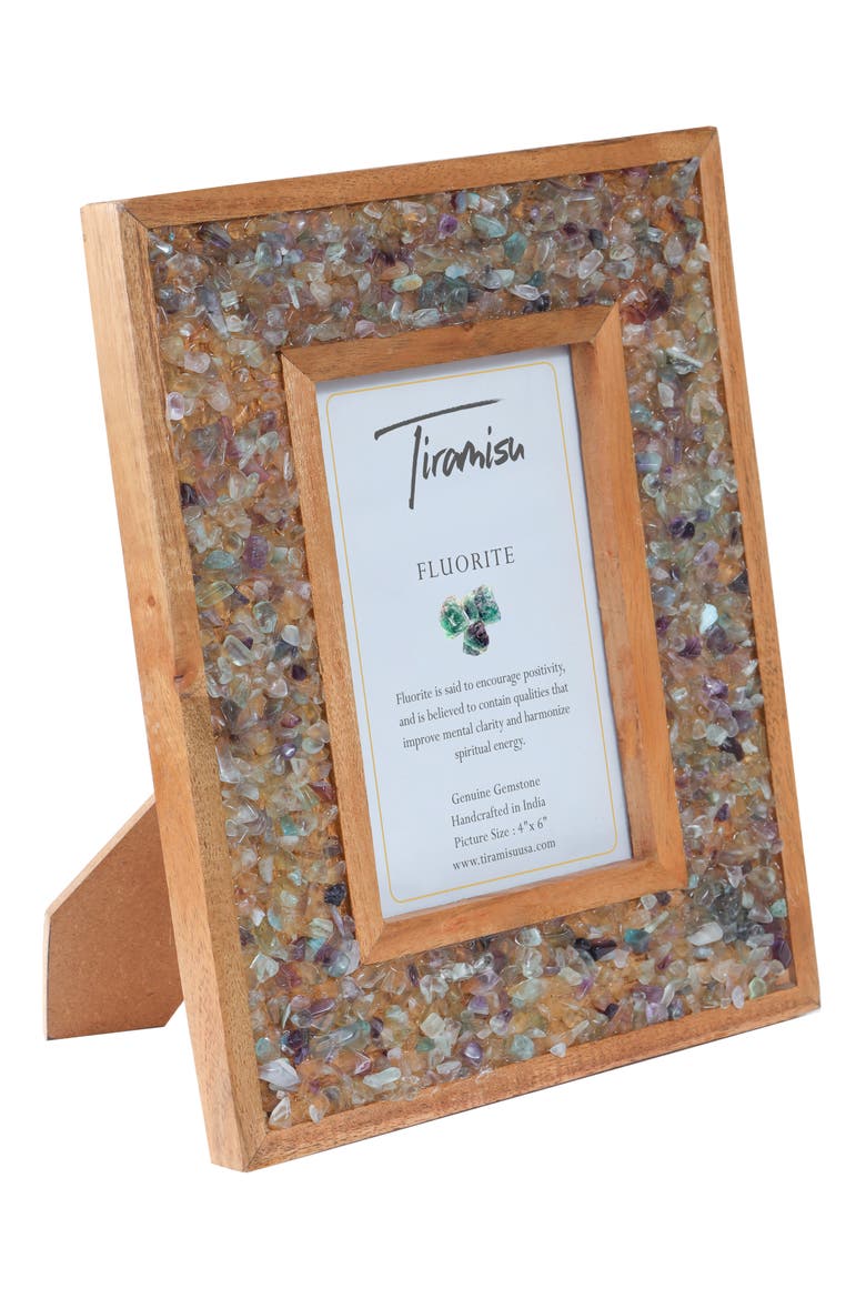 Gemstone Picture Frame, Main, color, BEIGE MULTI