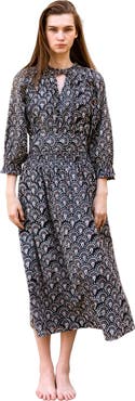 CQC LA Hand-Printed Dree Maxi Dress