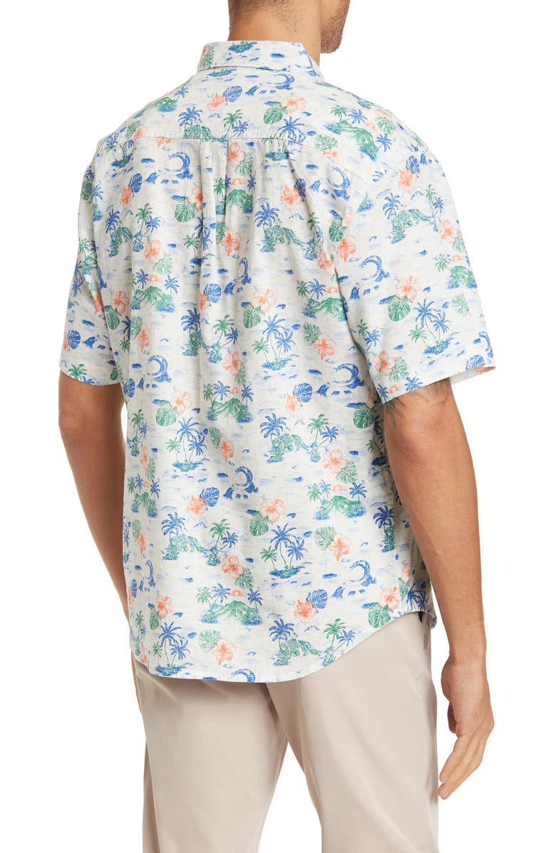 Tommy Bahama Wave Break Short Sleeve Button Front Shirt, Alternate, color,