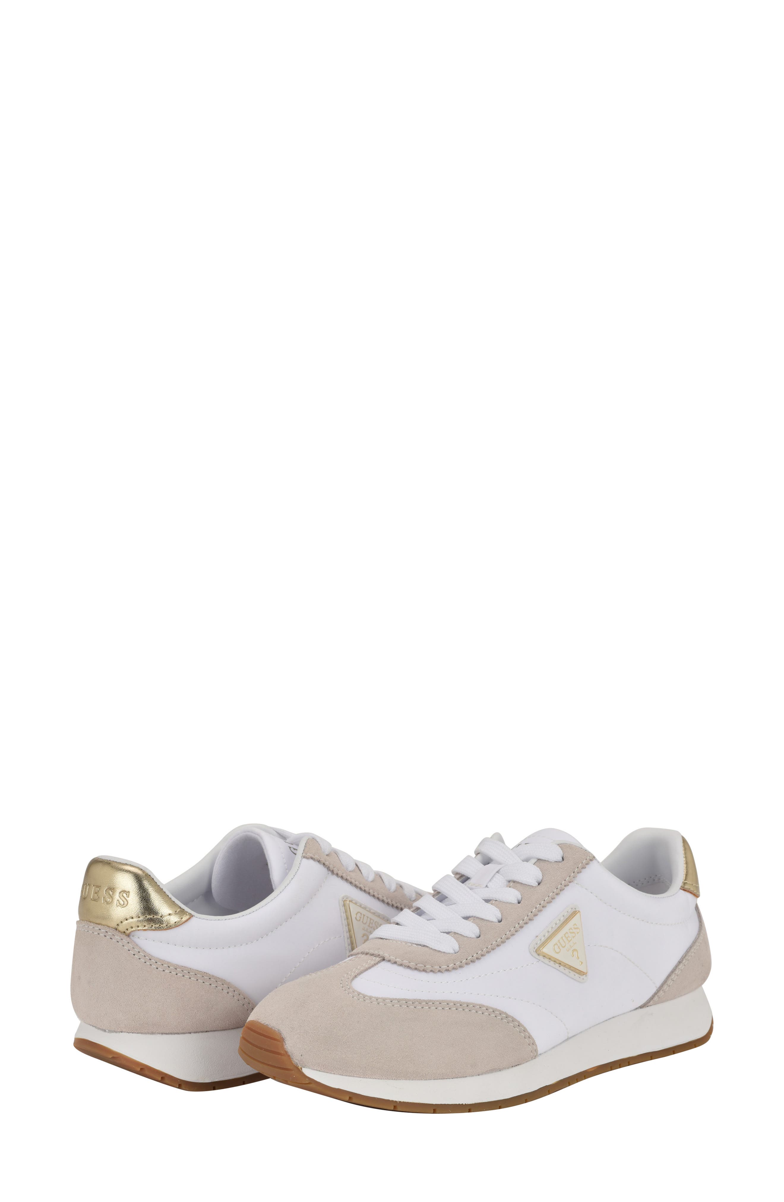 GUESS Joggin Low Top Sneaker, Alternate, color, White