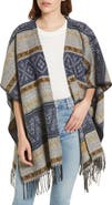 Treasure & Bond Pattern Fringe Ruana