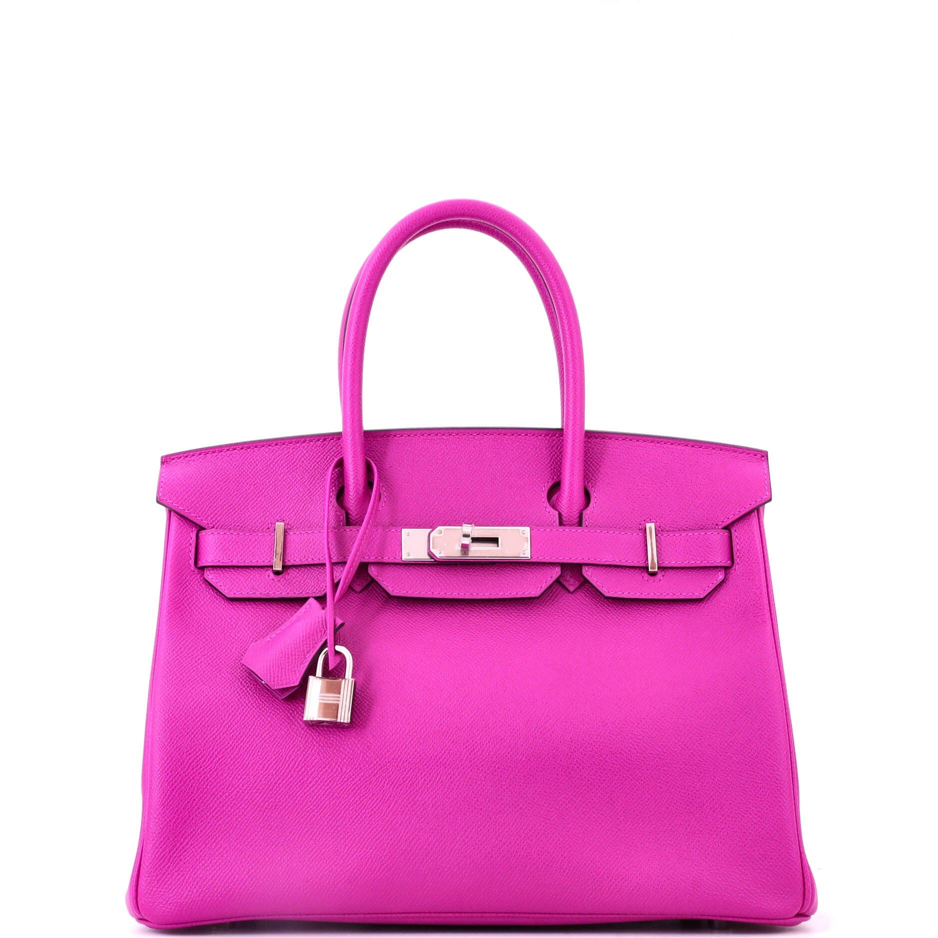 Birkin Handbag Pink Epsom with Palladium Hardware 30, Main, color, Pink