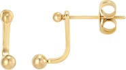 Adornia 18k Gold Plated Sphere Ear Jackets
