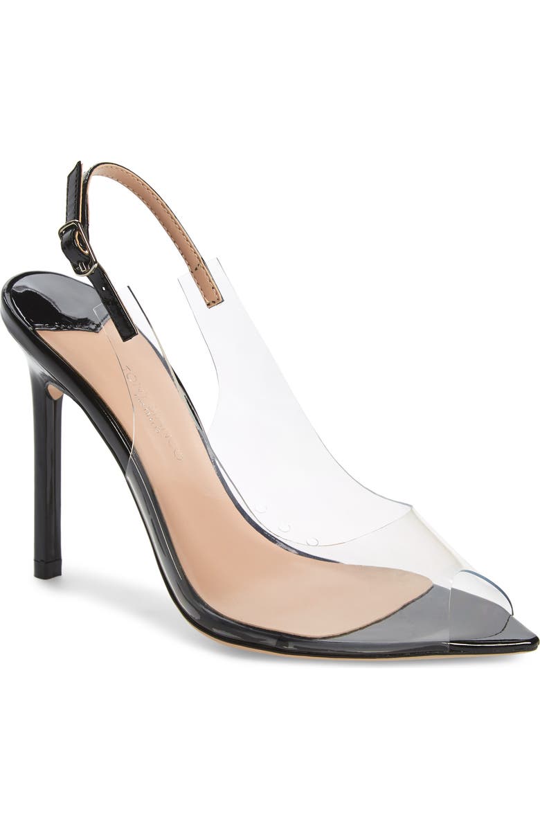 Tony Bianco Mystery Clear Slingback Sandal, Main, color,