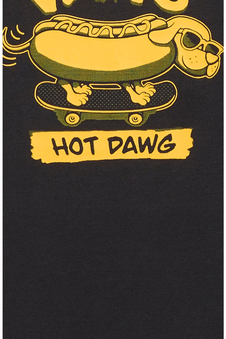 Kids' Hot Dawg Logo Graphic T-Shirt, Alternate, color, BLACK