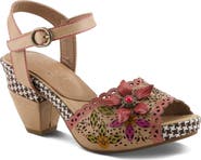 L'Artiste by Spring Step Miabella Ankle Strap Platform Sandal