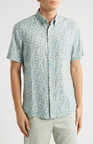 Faherty Breeze Short Sleeve Button-Down Shirt