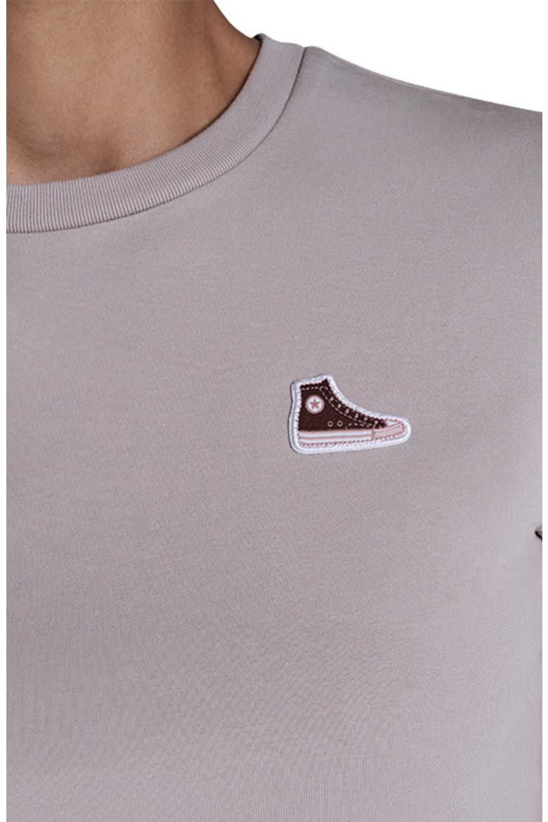 Sneaker Patch T-Shirt, Alternate, color, PAPYRUS