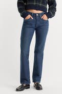 Good American Mid Rise Straight Leg Jeans