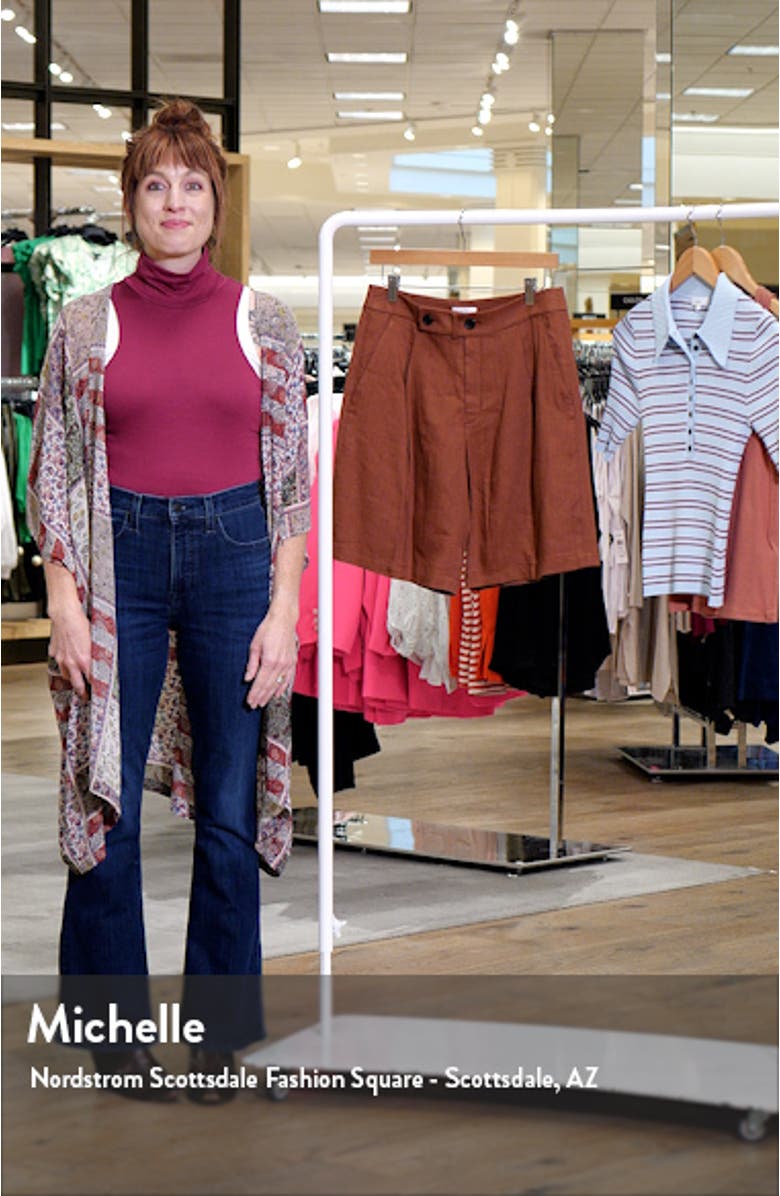 Nico Linen Blend Walking Shorts, sales video thumbnail