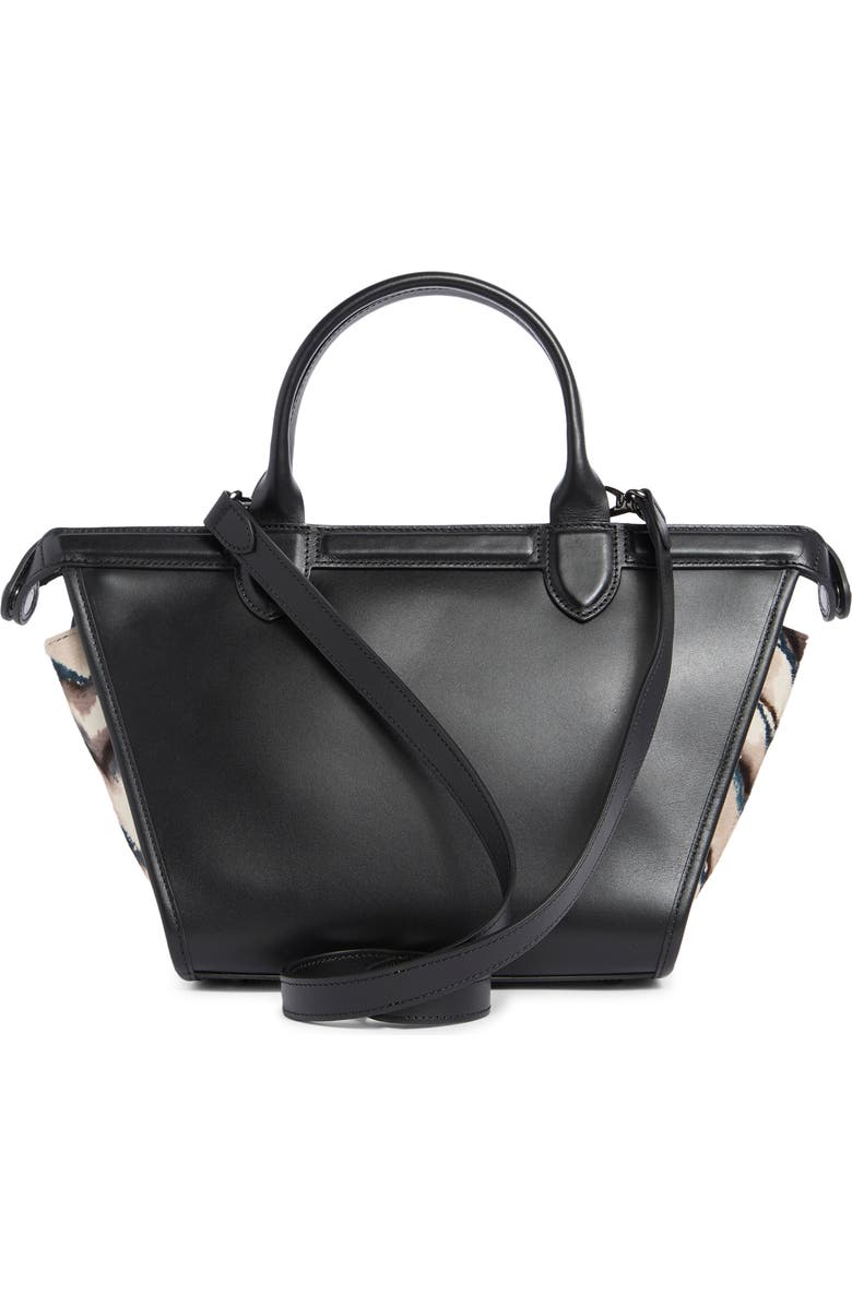 Longchamp Le Pliage Genuine Calf Hair Small Handbag, Alternate, color, Grey