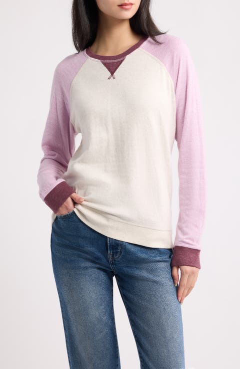 Varsity Raglan Knit Top
