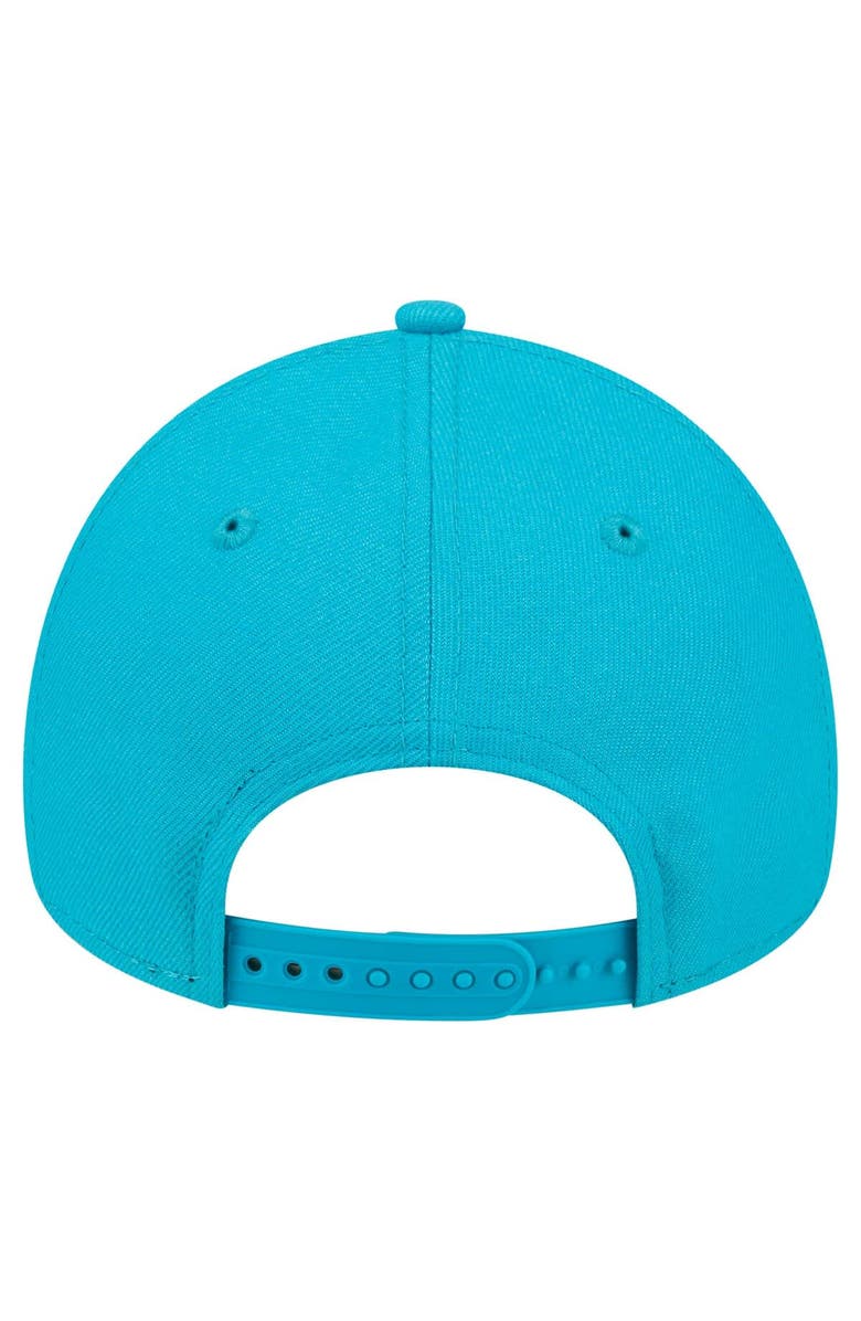 New Era Men's New Era  Aqua Miami Dolphins  A-Frame 9FORTY Adjustable Hat, Alternate, color, 
