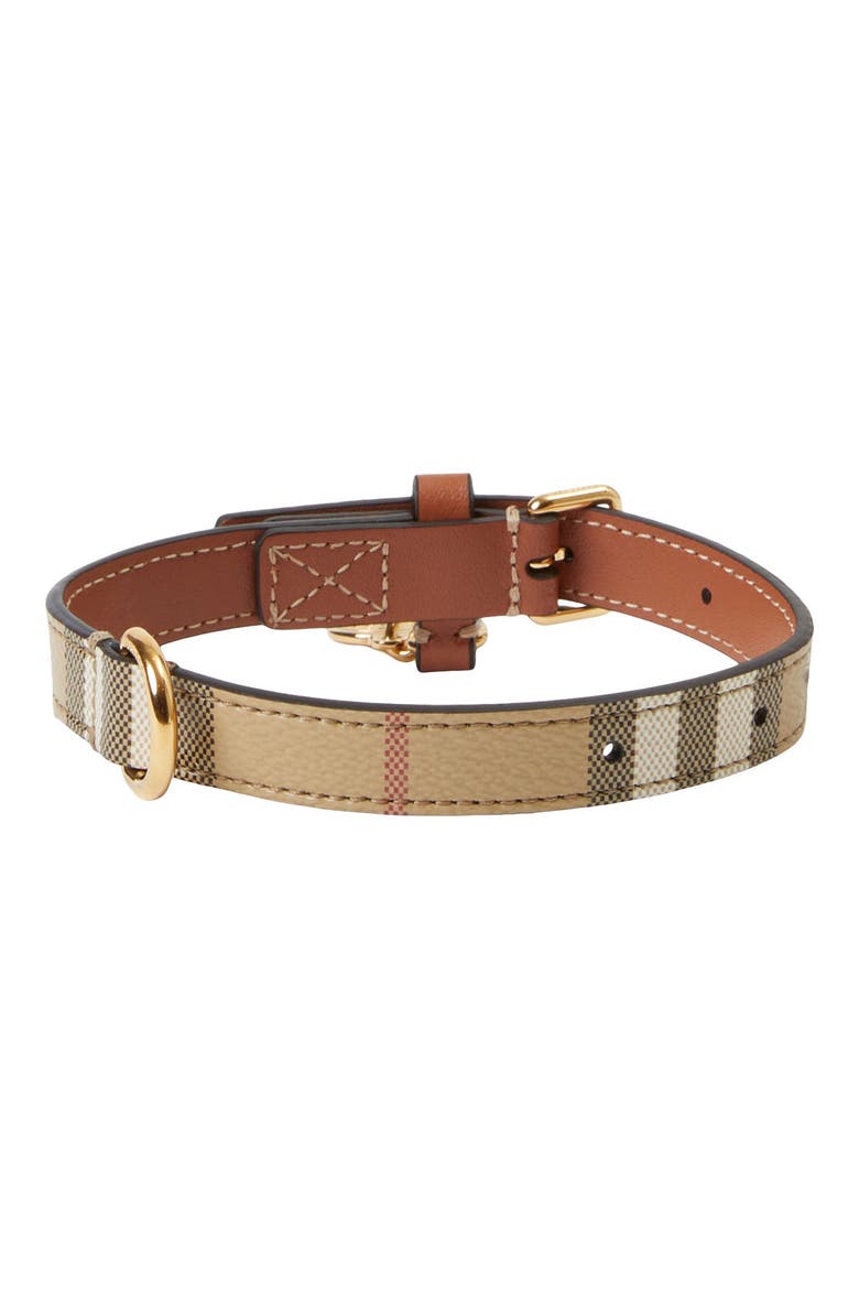 Check Pattern Dog Collar, Alternate, color, V CHECK/ BRIAR BROWN