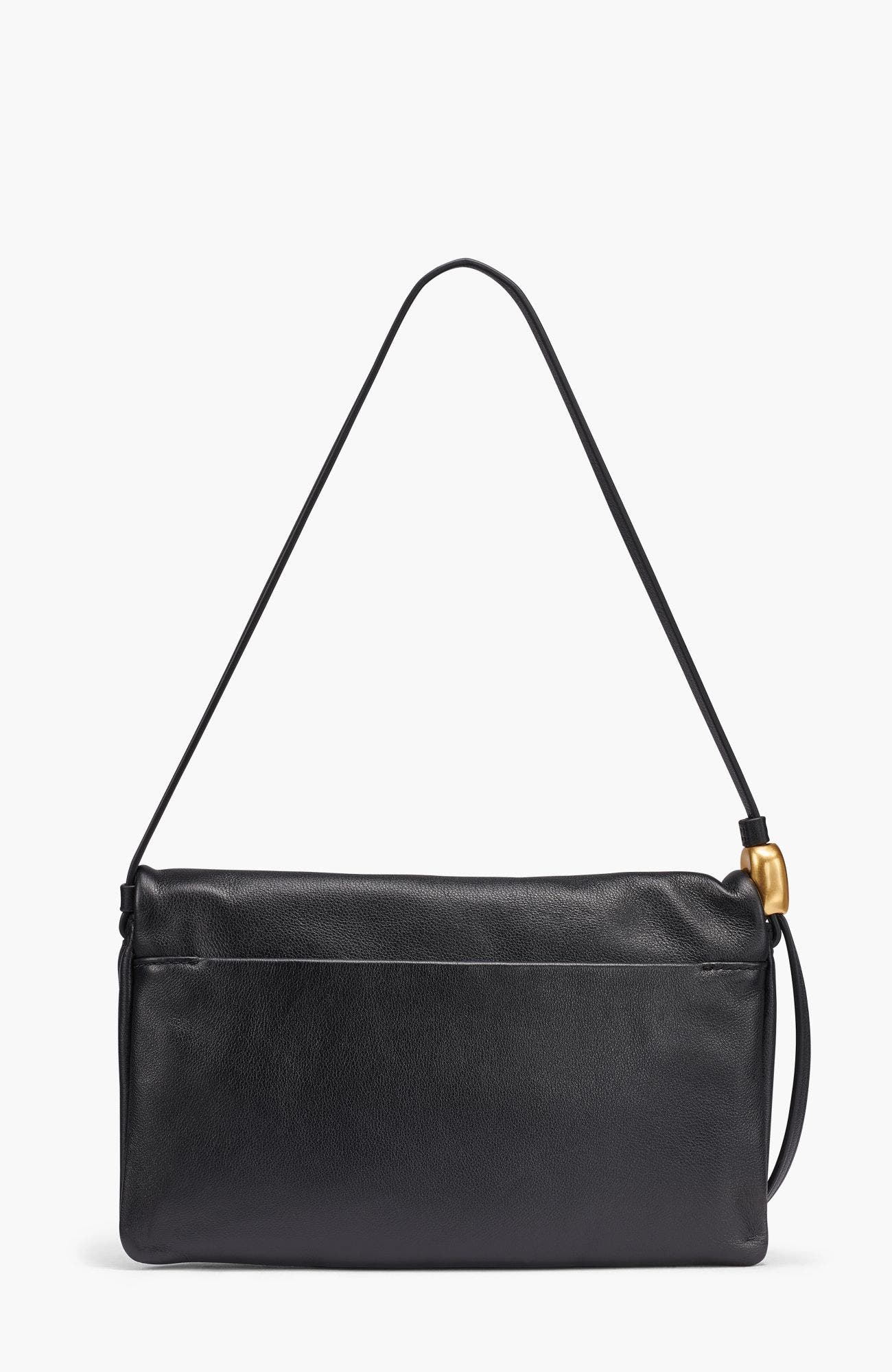Velvet Flap Shoulder Bag, Alternate, color, Black/Gold
