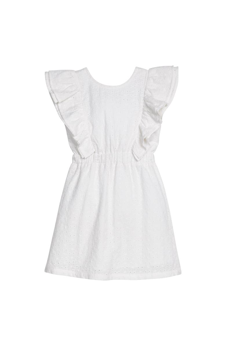 BISBY Kids' Embroidered Sadie Dress, Main, color, White Embroidery