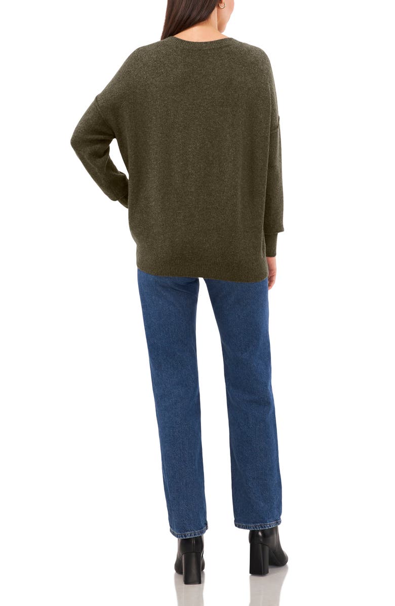 Vince Camuto Center Seam Crewneck Sweater, Alternate, color, 