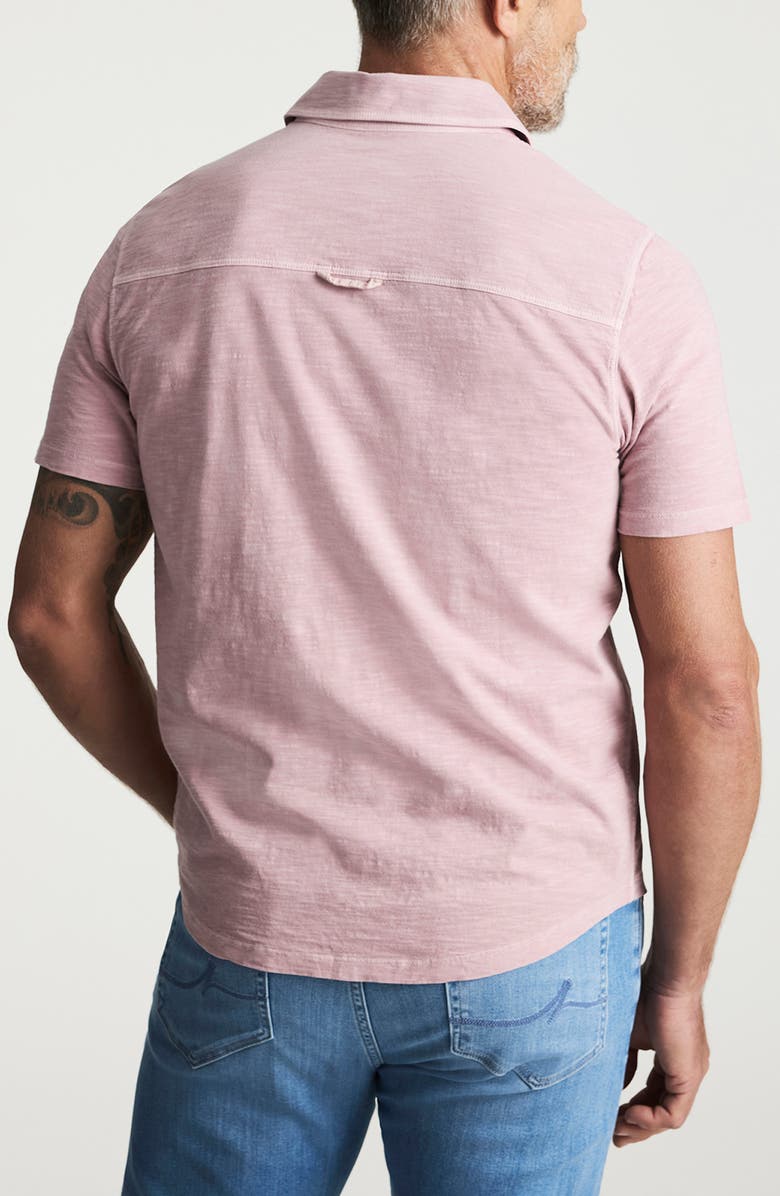 34 Heritage Short Sleeve Slub Cotton Jersey Button-Up Shirt, Alternate, color,