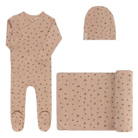 Floral Pointelle Collection - Layette Set