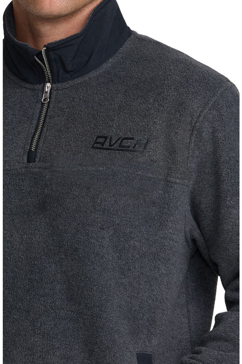 Peak Quarter Zip Pullover, Alternate, color, CHARCOAL HEATHER