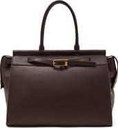 Reiss Ember Leather Structured Work Tote