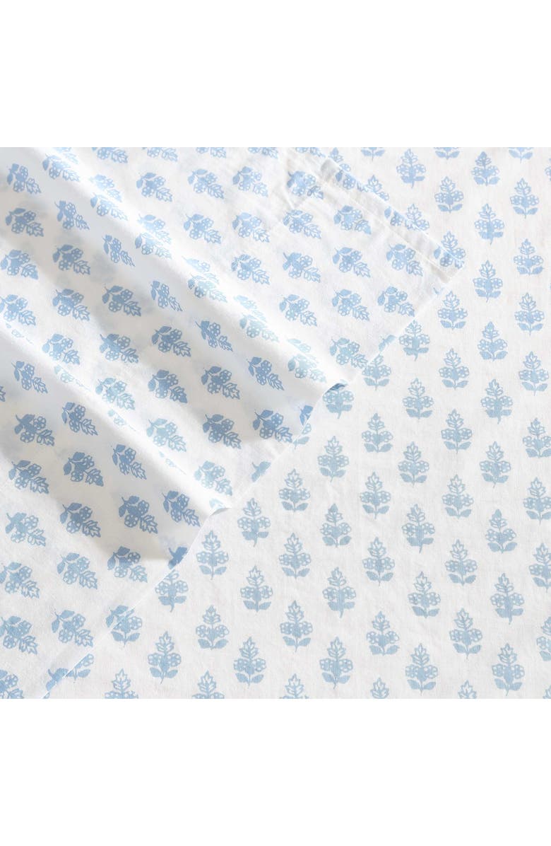 Laura Ashley Francesca 4-Piece Cotton Sheet Set, Alternate, color, Blue