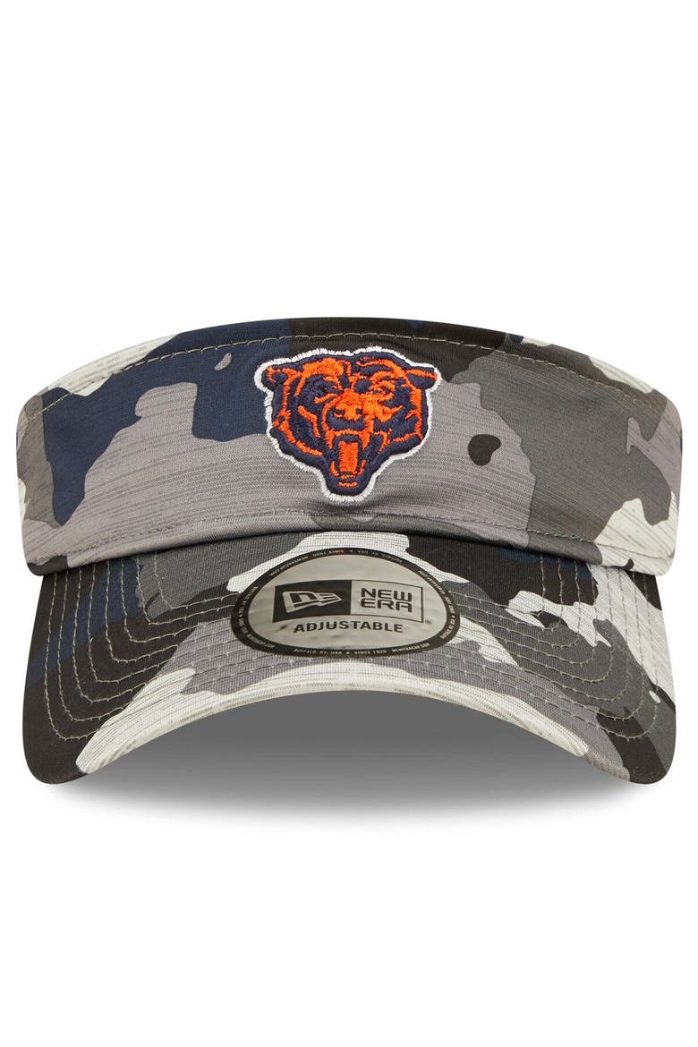 Men's New Era Camo Chicago Bears 2022 NFL Training Camp Official Mascot Adjustable Visor, Alternate, color, Camo