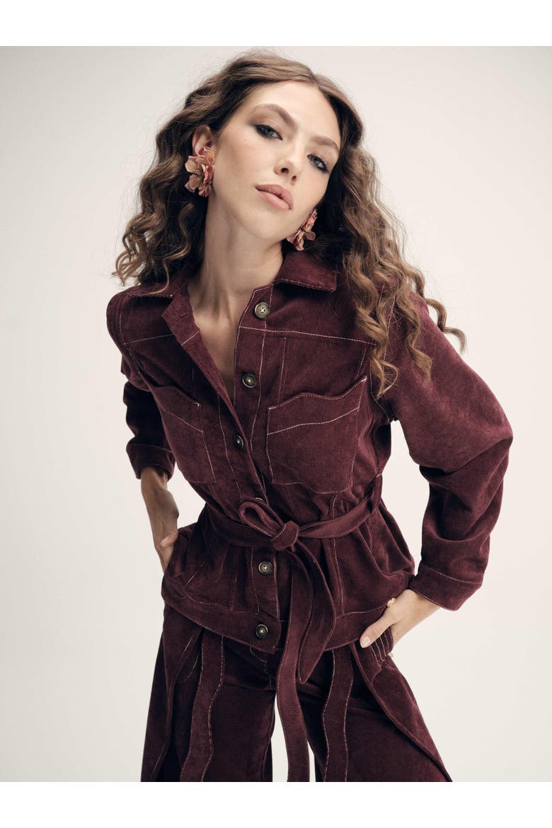 Zaharian Jacket, Main, color, Burgundy