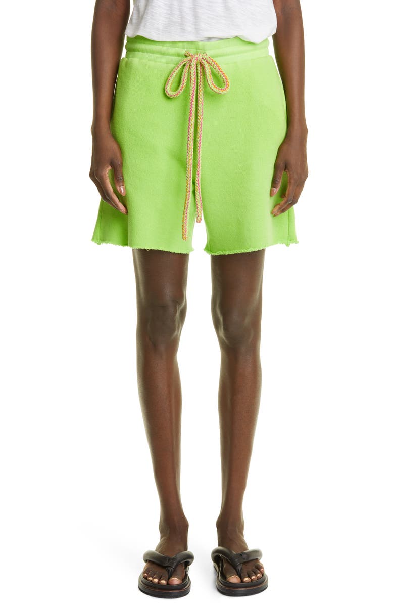 The Elder Statesman Overdye Cotton Blend Terry Shorts, Main, color,