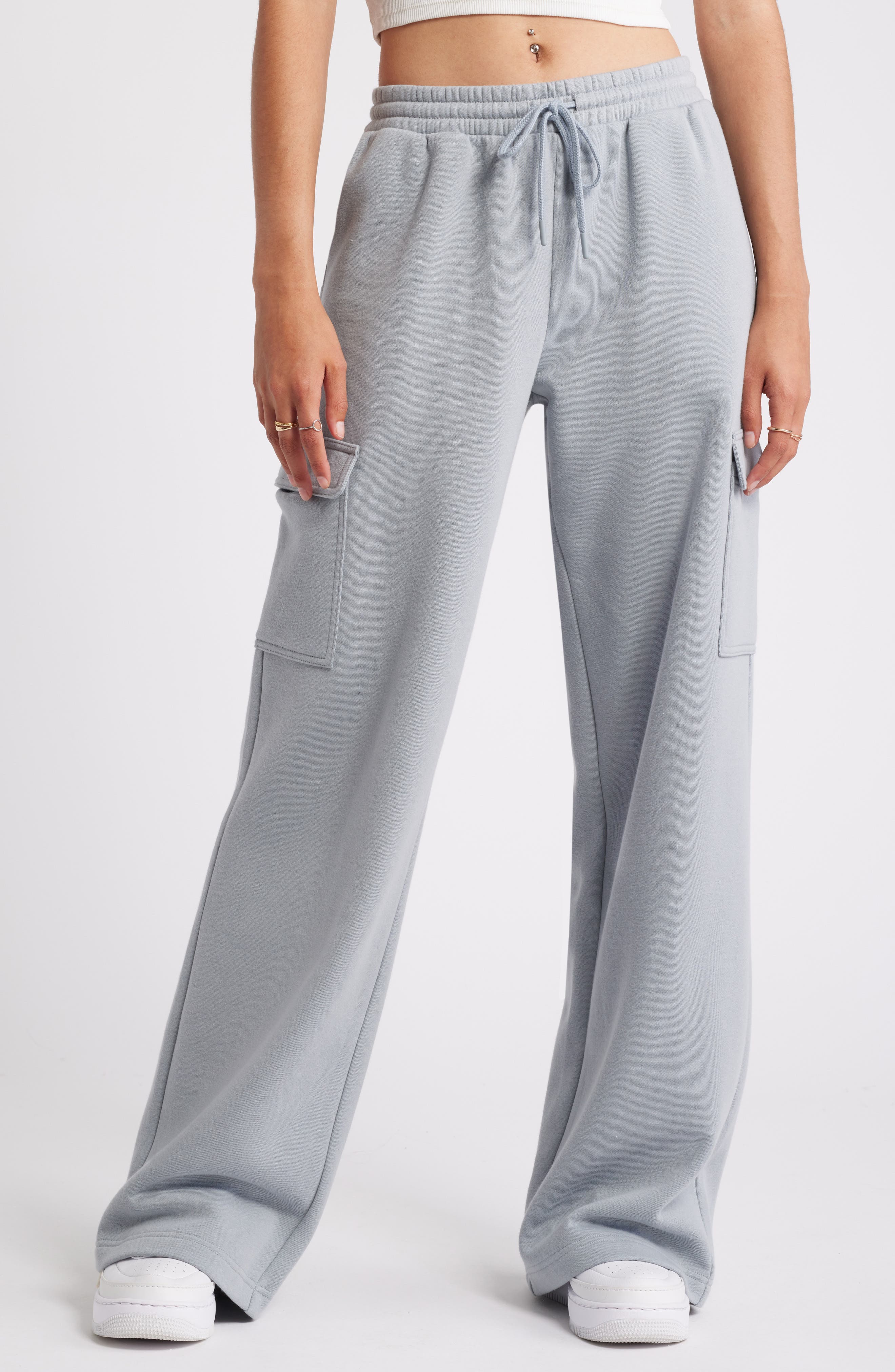 Baggy Wide Leg Cargo Sweatpants (Women) | Nordstrom